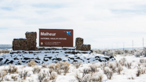 Entrance of Malheur National Wildlife Refuge