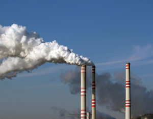 Smoke Stacks billowing pollution
